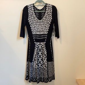 NWT NIC+ZOE Fit and Flare Knit Dress